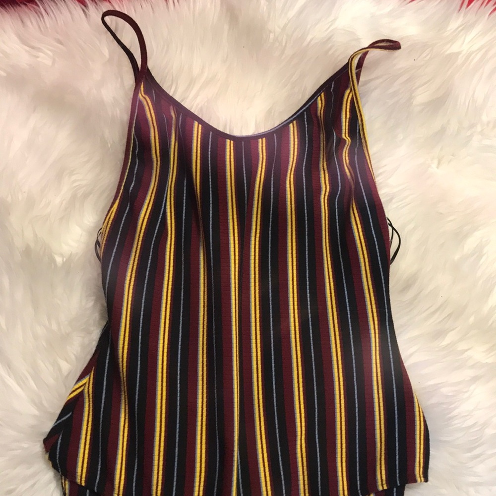 Striped bodysuit